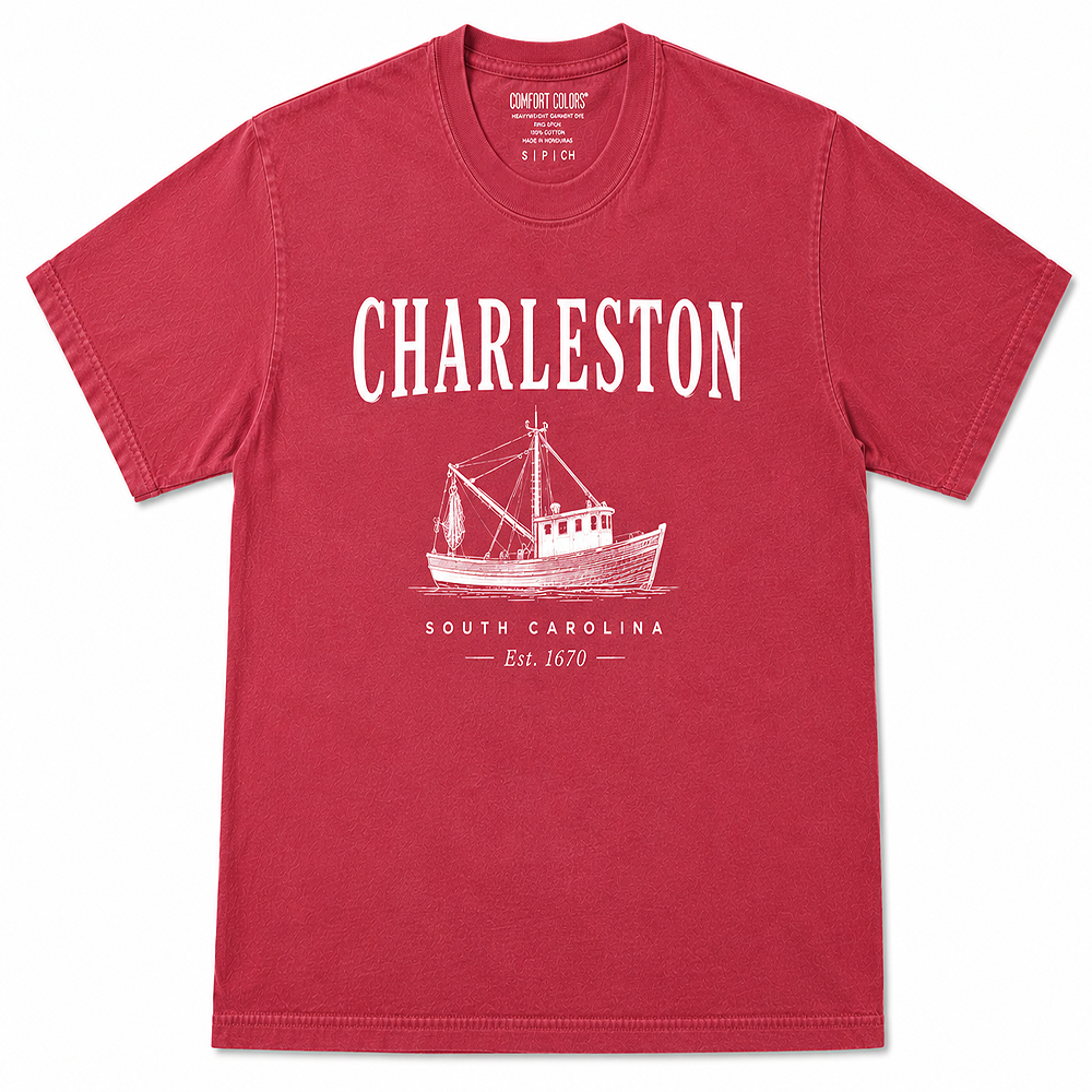 Carolina Forever - Charleston Shrimper Pocket T-Shirt