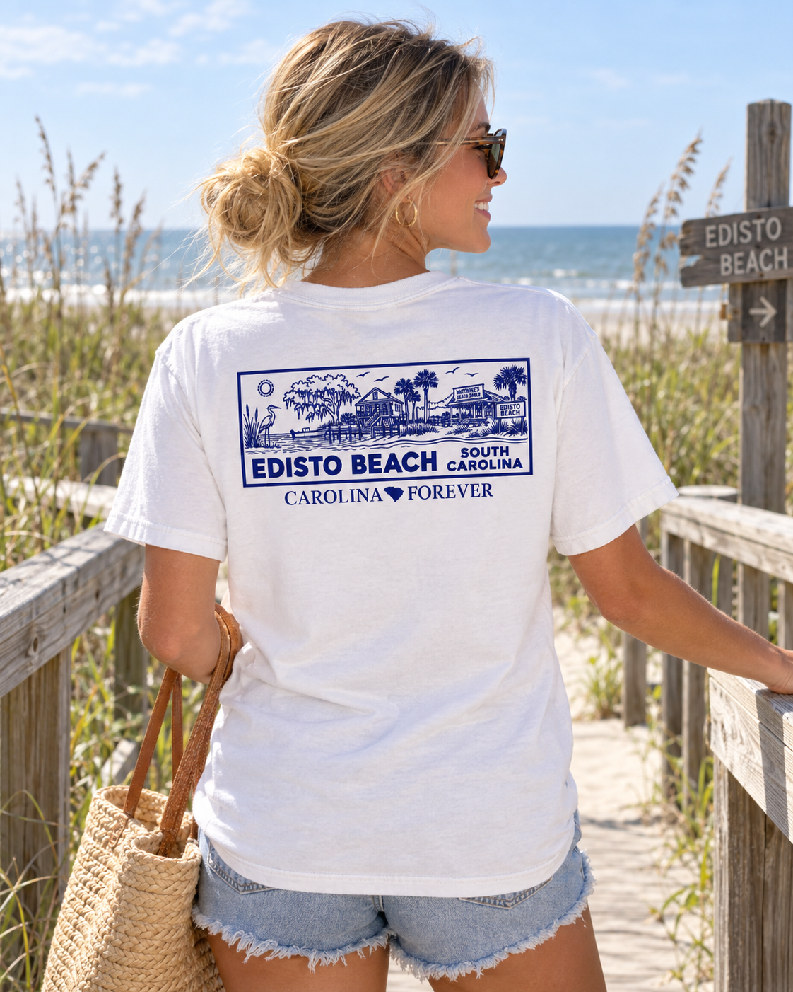 Carolina Forever - Edisto Beach Pocket T-Shirt