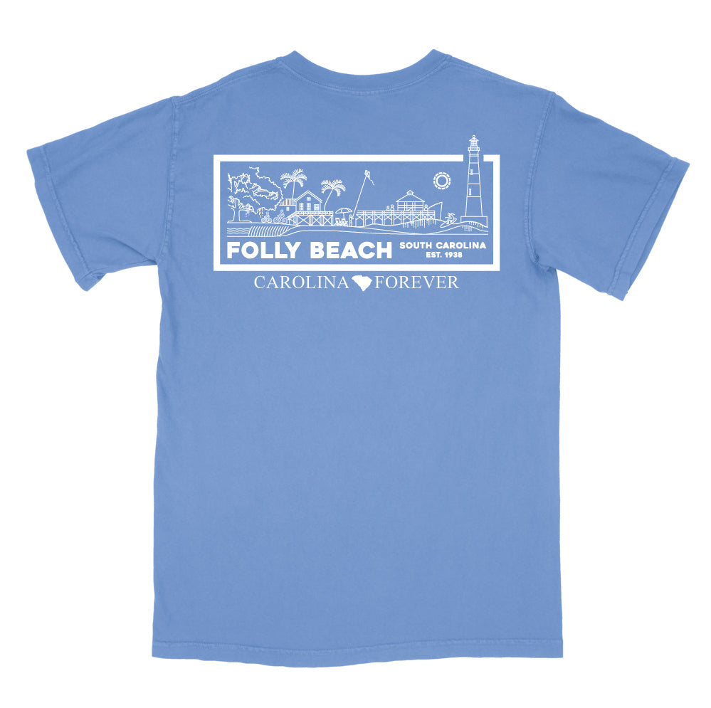 Carolina Forever - Folly Beach Pocket T Shirt