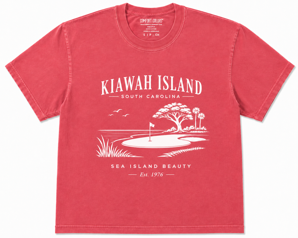 Carolina Forever Kiawah Island Sea Island Beauty Tee in Crunchberry
