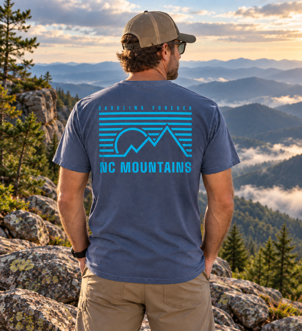 Carolina Forever - NC Mountains Pocket T-Shirt