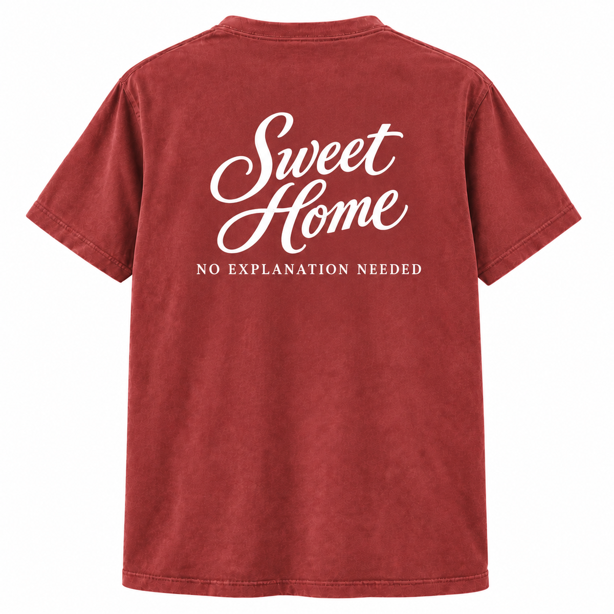 Alabama Forever Sweet Home T Shirt - back view in crimson Comfort Colors