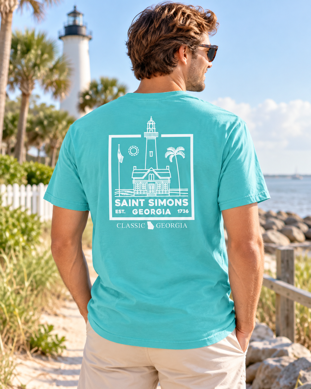 Georgia Forever — Saint Simons Lighthouse Tee
