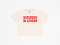 Georgia Forever — Saturday in Athens Boxy Crop Tee